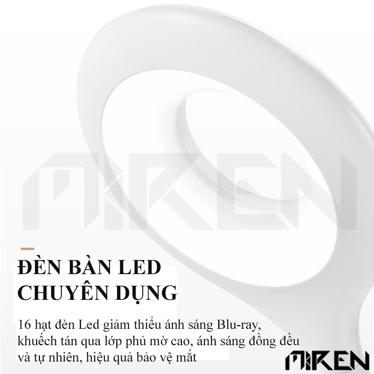 Đèn Bàn Học Đọc Sách Làm Việc LED Chống Cận Bảo Vệ Mắt – Cảm Ứng Tích Hợp Pin 1800mAh – Vùng Sáng 4000-6500K – 3 Cấp Độ Điều Chỉnh – Kết Hợp Kê Điện Thoại Tiện Lợi