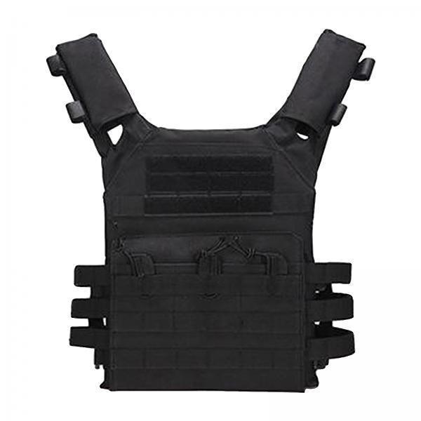 2xMens Game Vest Vest Multiple Bags Combat Training Vest Black