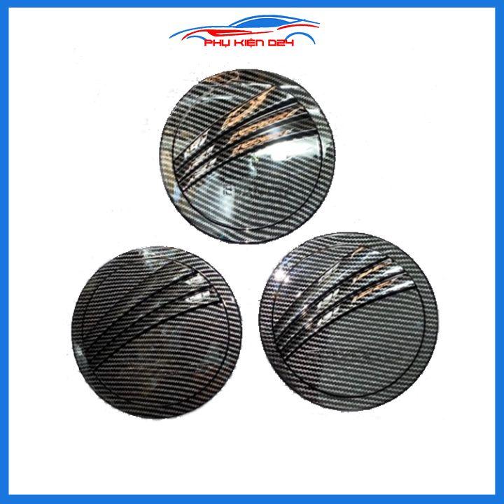 Ốp nắp bình xăng Mazda 3 2015-2019 vân cacbon chống trầy trang trí ô tô