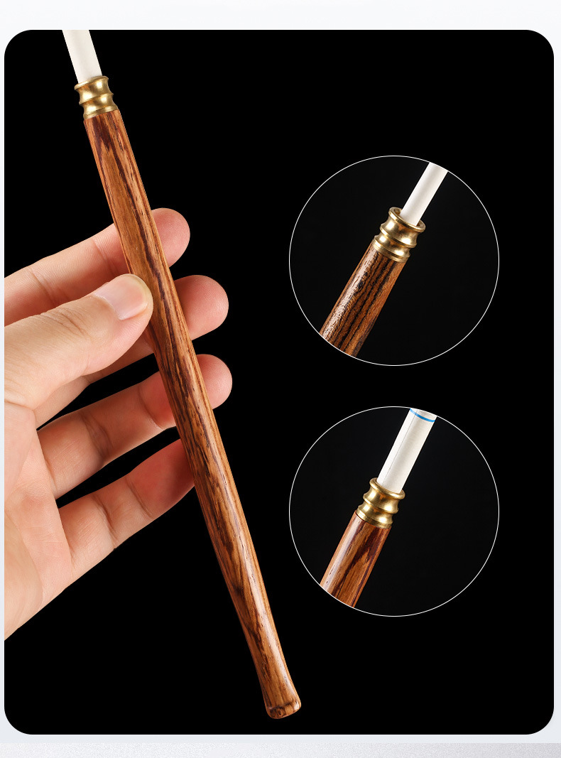 Tẩu thuốc gỗ Bạch Đàn nguyên khối thủ công cao cấp, Shop Thành Nhi  ( màu giao ngẫu nhiên)