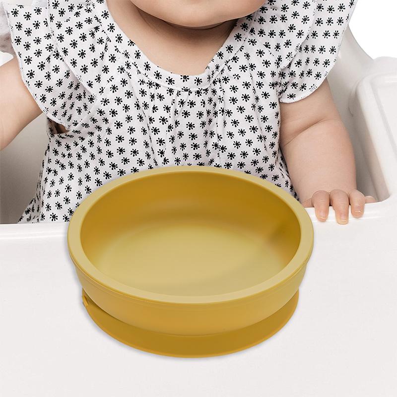 Không Chứa BPA Silicone Cho Bé Bộ Đồ Ăn Cho Bé An Toàn Hút Silica Gel Cho Ăn Thức Ăn Đặc Bát Đĩa Và Thìa Kids Cho Bé thứ