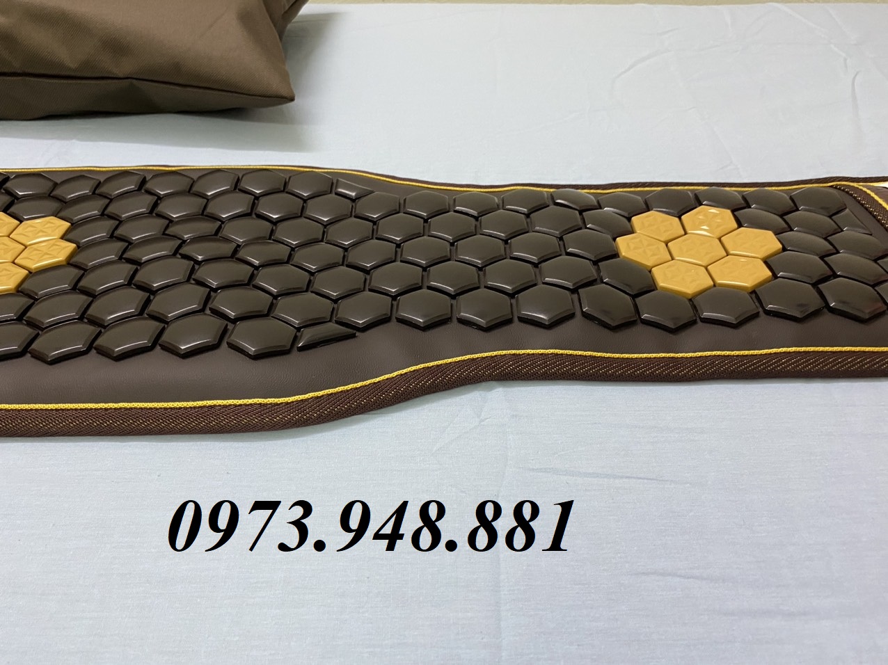 Đai đá nhiệt nóng tourmaline giúp giảm đau lưng, cột sống, thoát vị đĩa đệm FN04