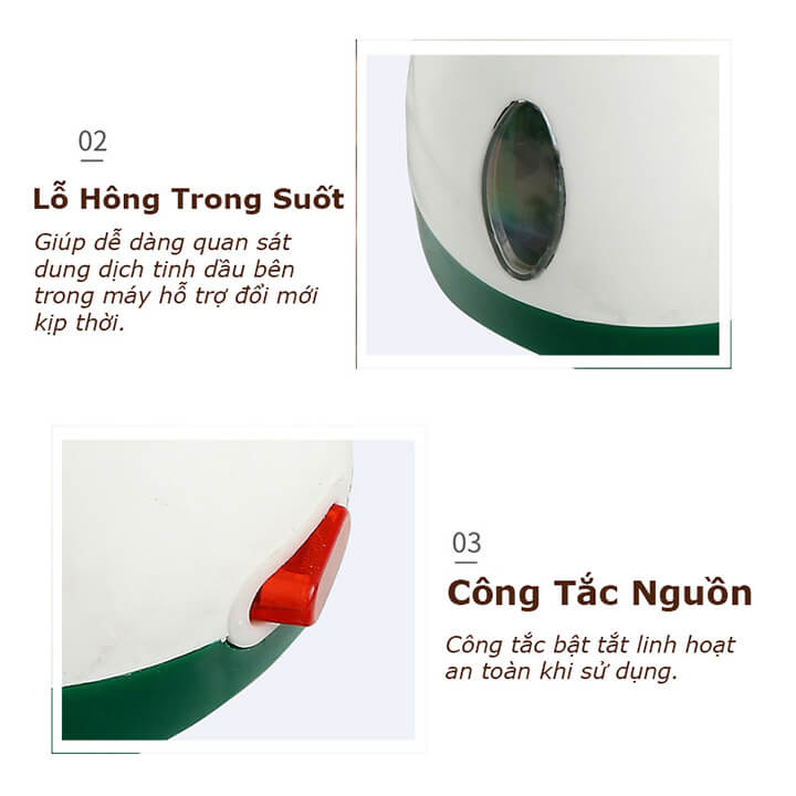 Máy xông tinh dầu đuổi muỗi công nghệ sinh học an toàn, máy bắt muỗi đuổi côn trùng - Tặng kèm lọ tinh dầu bắt muỗi 40ml