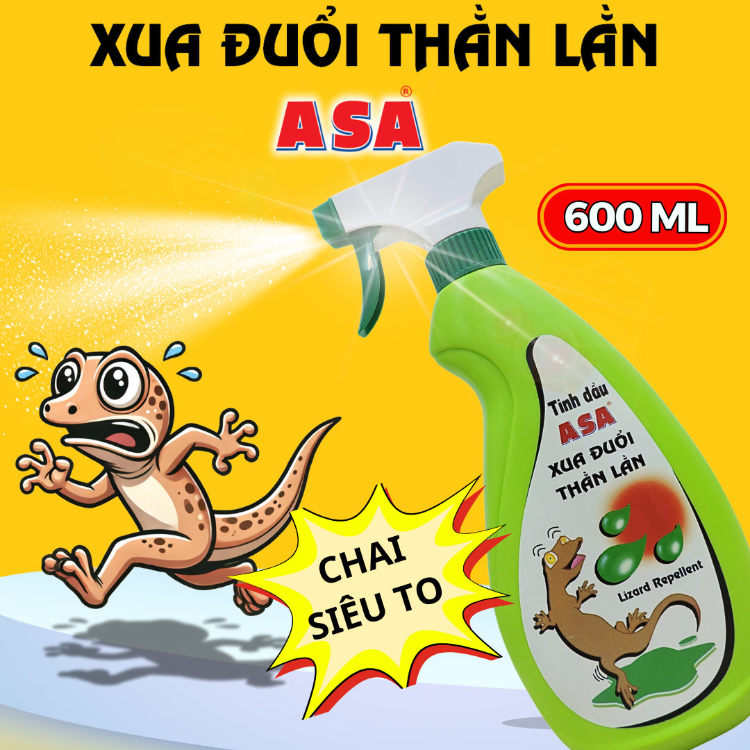 Xua Đuổi Thằn Lằn ASA 600ml - Xua đuổi thằn lằn mạnh mẽ, hiệu quả lâu dài