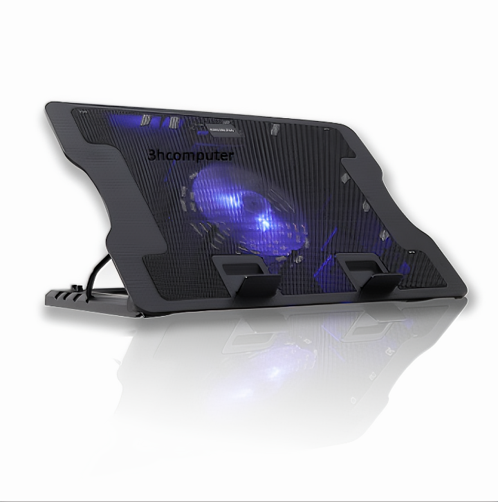 Đế tản nhiệt laptop N88, 1 quạt lớn giải nhiệt cực nhanh nâng 90 độ từ 11 đến 17in (Tặng kèm quà tri ân)- Hàng chính hãng
