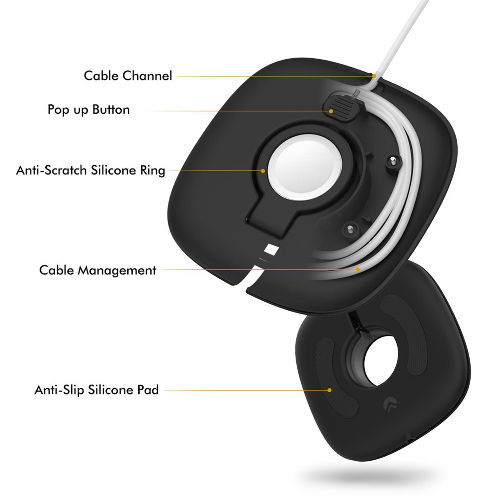 Watch Charger Stand Universal Antislip Silicone Cable Management Charging Base