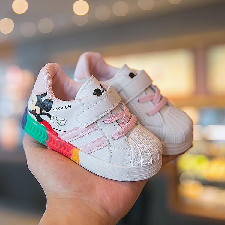 Giày trẻ em dáng thể thao phong cách Hàn Quốc giày cho bé gái bé trai từ 0-4 tuổi siêu nhẹ chống trơn trượt G04
