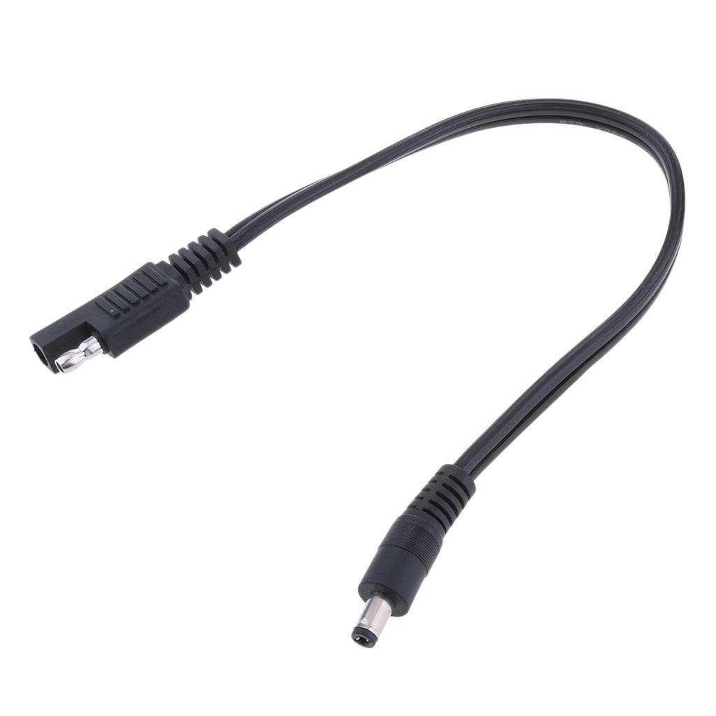 2Pcs SAE Plug to .5mm x 2.1mm Adapters Cables for Battery