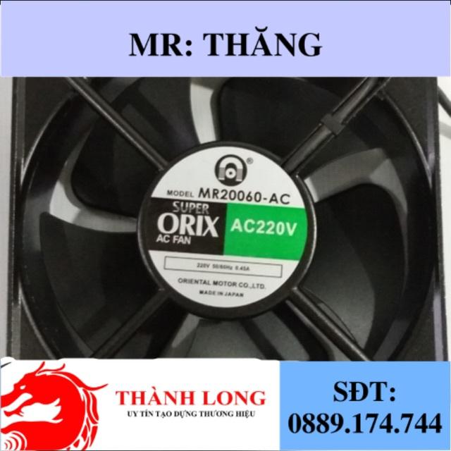 Quạt tản nhiệt Orix 220V 20x20cm