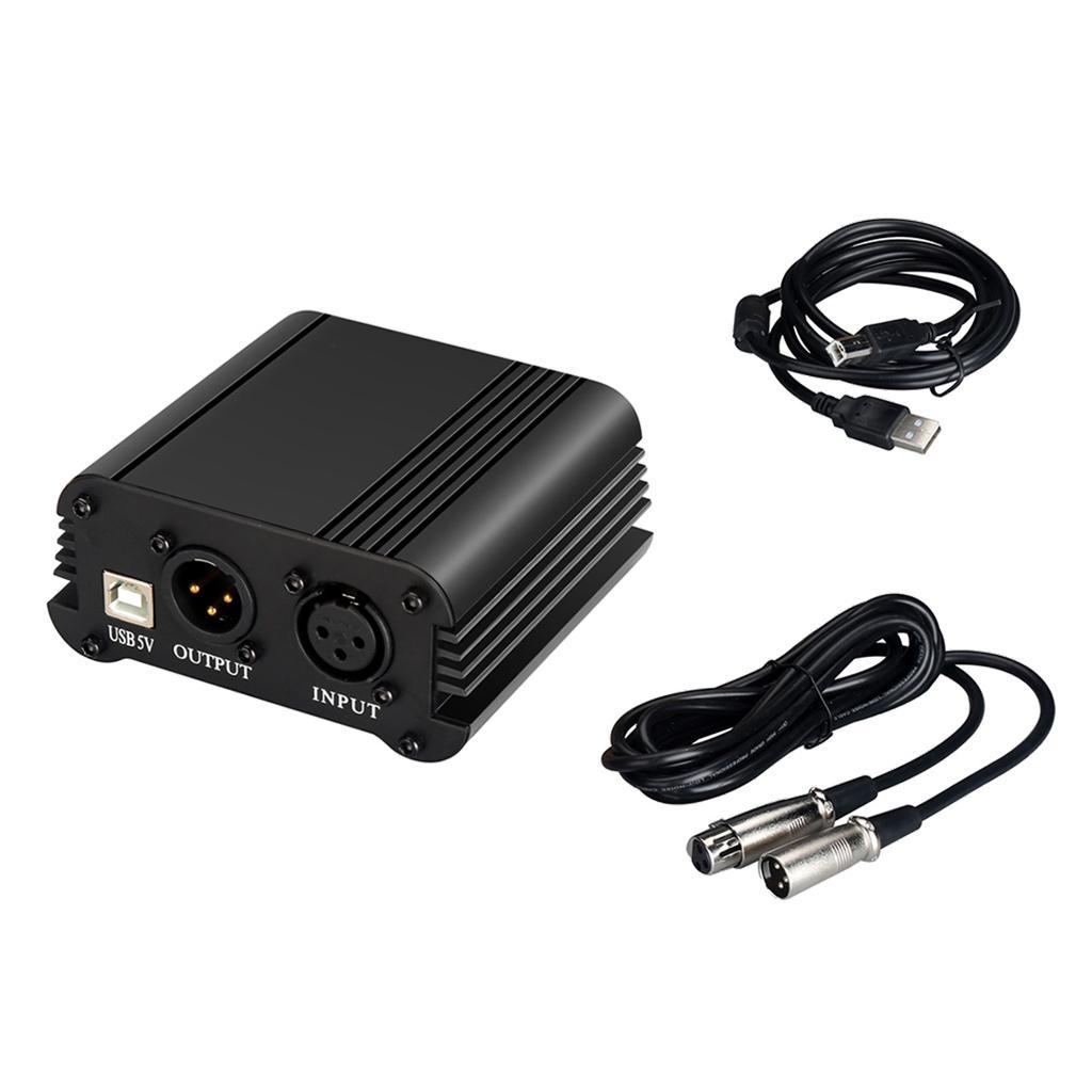 48V  Power Supply  for Condenser Microphone Recording Broadcasting