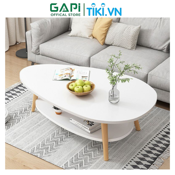 Bàn trà sofa phong cách Bắc Âu, bàn cafe hình trứng hiện đại, thiết kế sáng tạo phù hợp mọi không gian GP56