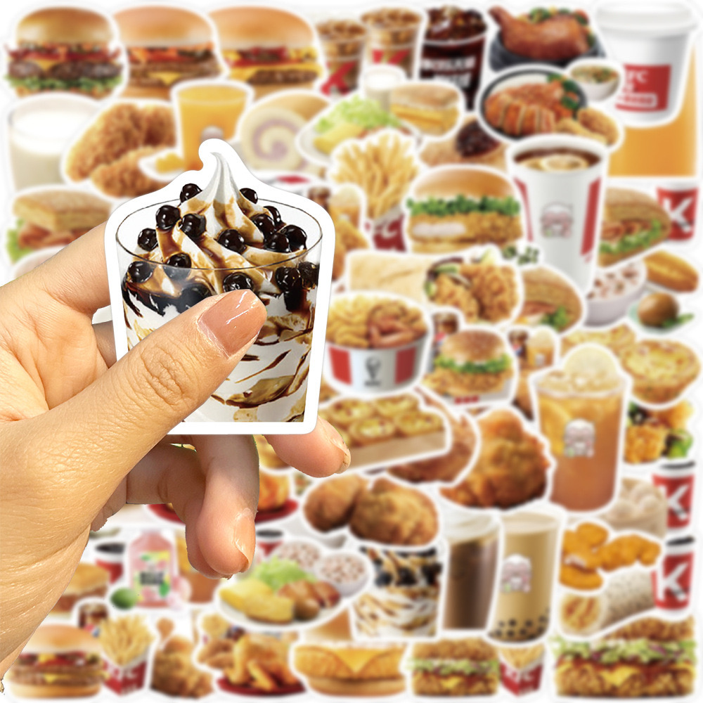 Bộ 64 Sticker Thức Ăn Nhanh Hấp Dẫn