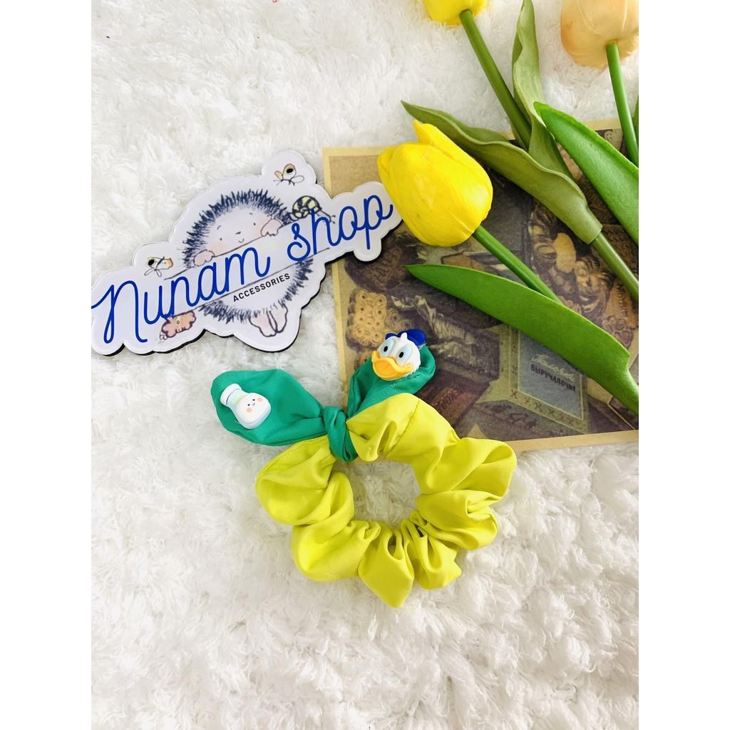 Crunchies cột tóc nơ phối màu nổi bật đẹp xinh - Nunam shop