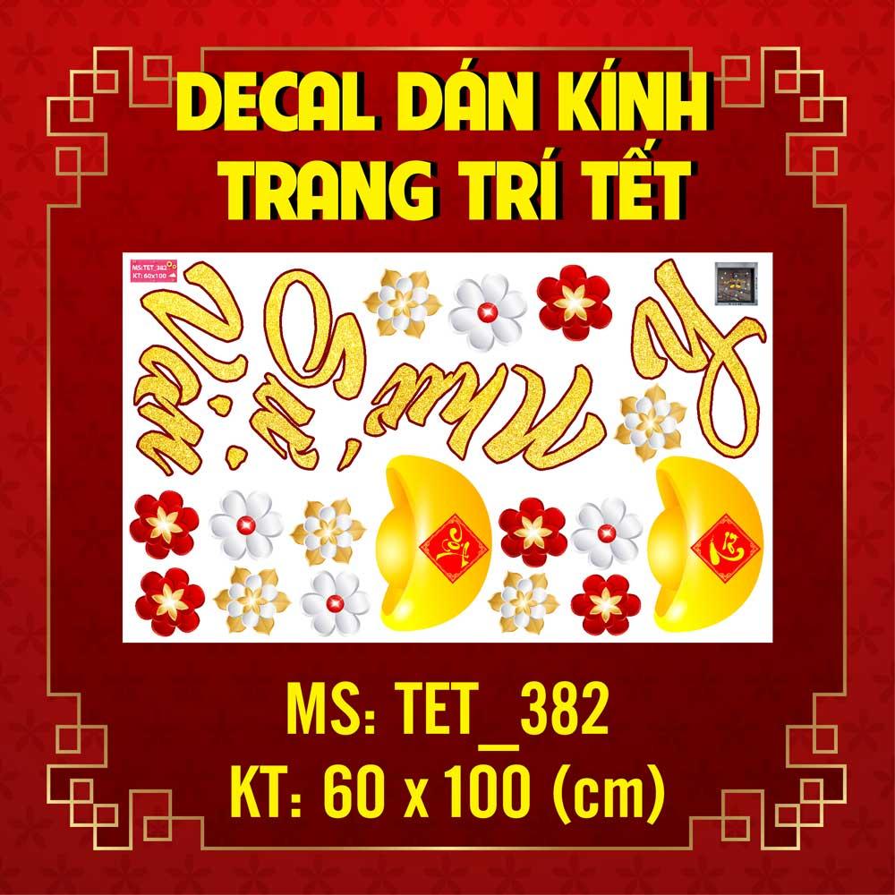 DECAL TRANG TRÍ TẾT 2023 COMBO SỐ 15