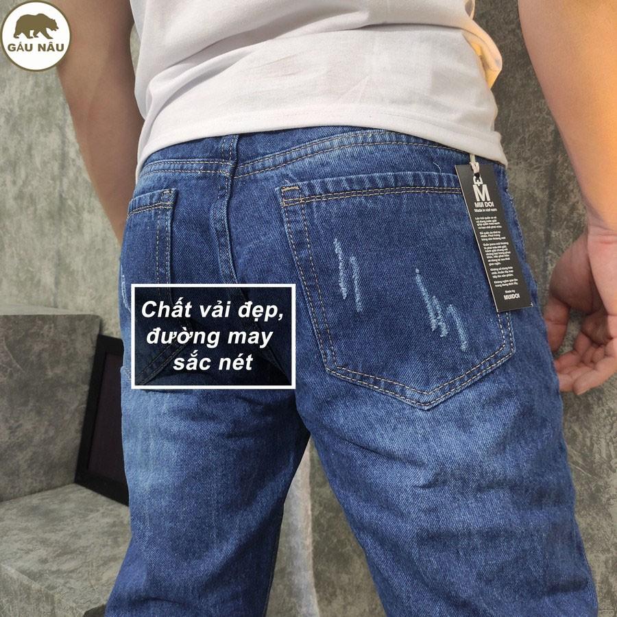 Quần jean nam GN156 form chuẩn đẹp màu chuẩn Gấu Nâu
