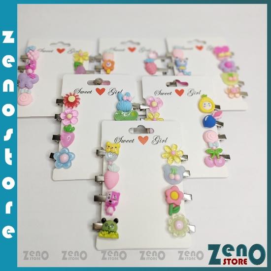 Set kẹp tóc trẻ em cute nhiều mẫu, cặp tóc dễ thương phong cách Hàn Quốc PT36