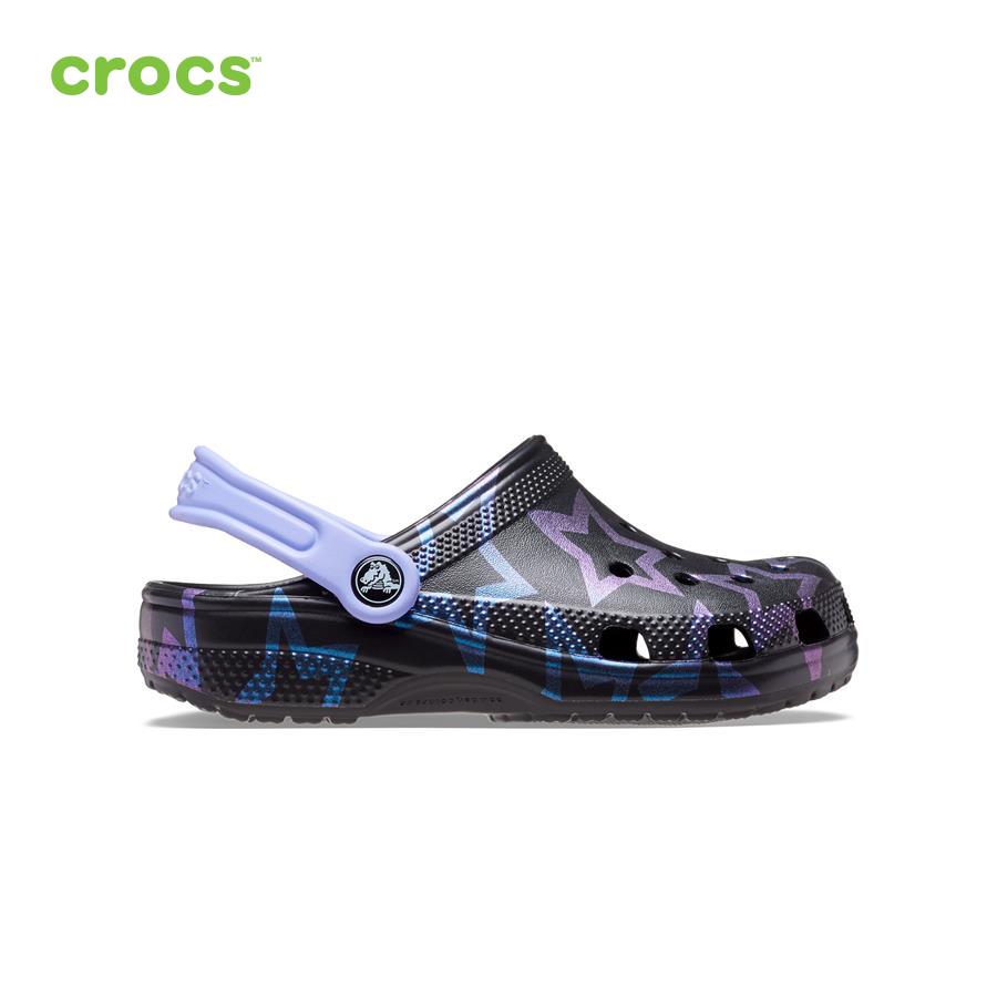 Giày lười trẻ em Crocs FW Classic Clog Kid Disco Dance Party Stars/Black - 208084-97Y