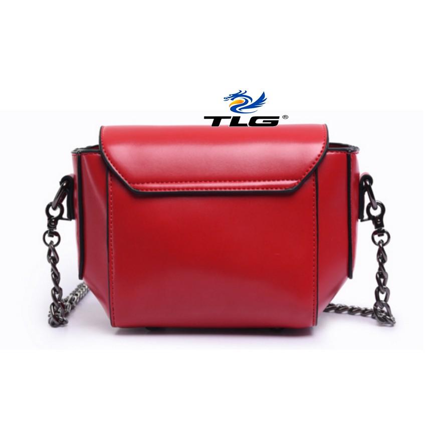 Túi đeo chéo nữ phong cách cá tính Thành Long TLG 208088 5(đỏ) tặng túi đựng bút tiện lợi
