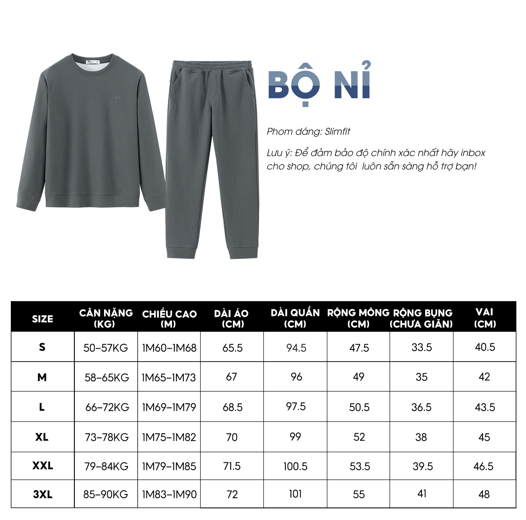 Bộ Nỉ Nam Mùa Đông 5S FASHION Chất Nỉ Dày Dặn, Giữ Ấm,Thiết Kế Trơn Classic Dễ Mặc (BNI24001)