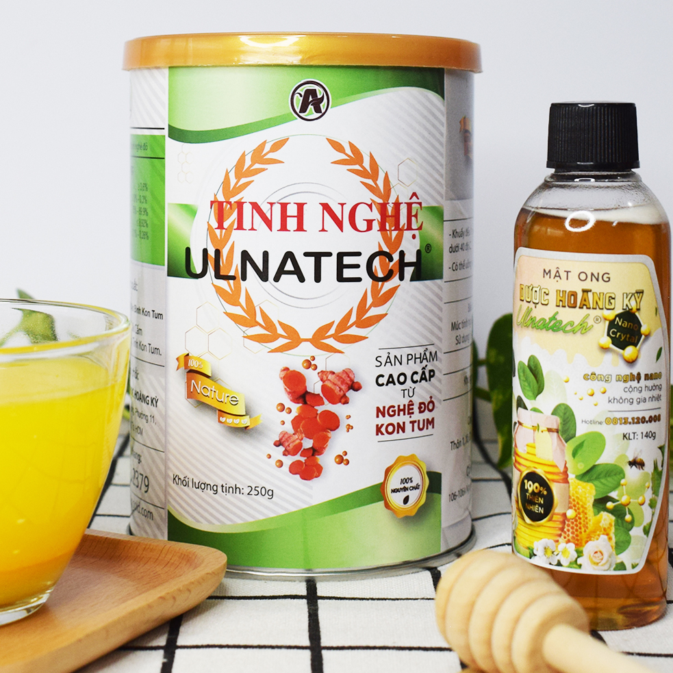 Combo 4 lon tinh bột nghệ Ulnatech nghệ đỏ An Bình