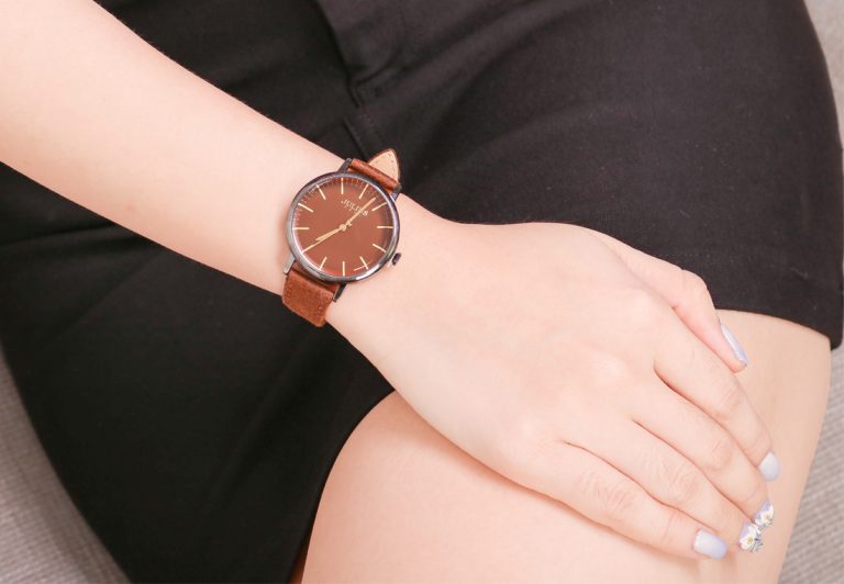 Đồng Hồ Nữ JA-1250D Julius Hàn Quốc Dây Da