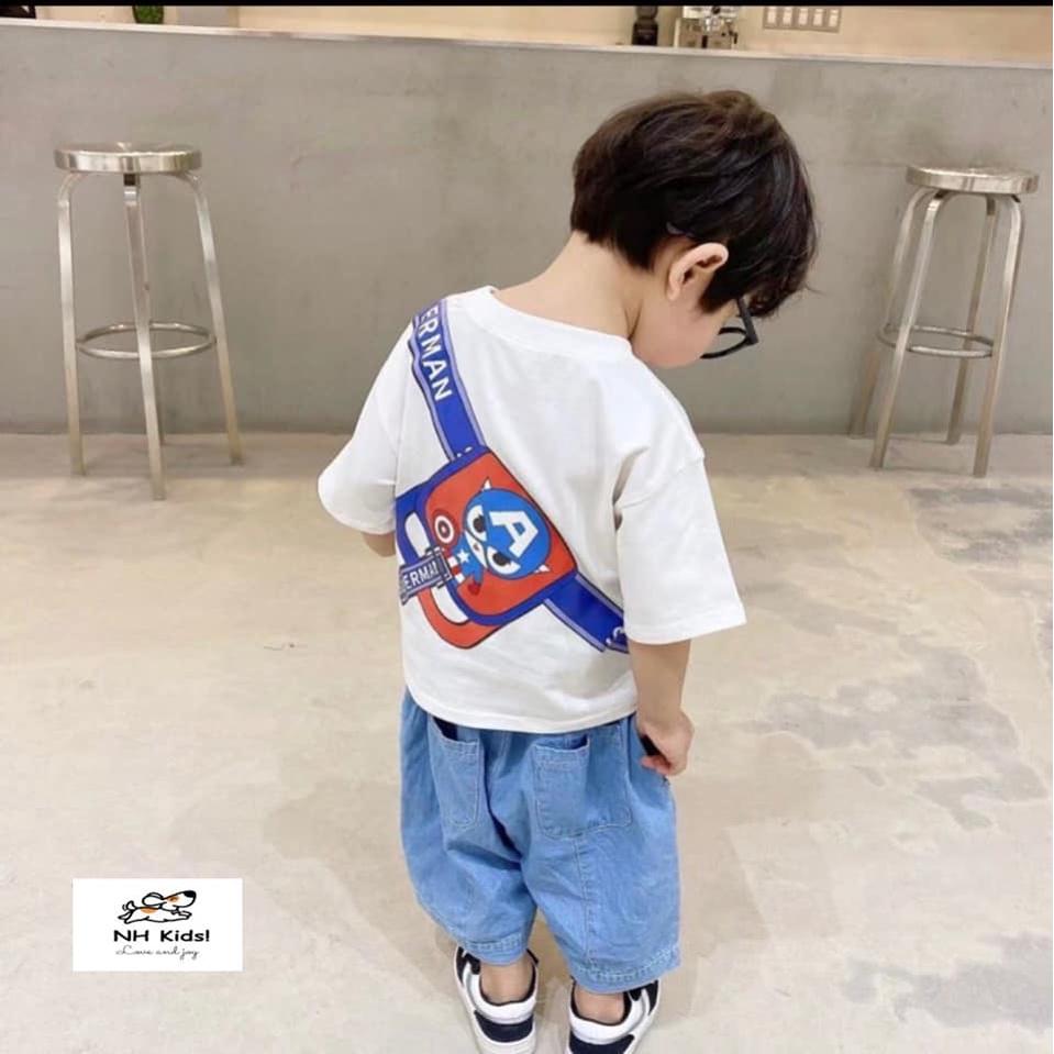 SÉT ÁO SIEU NHAN+ QUẦN BÒ BÉ TRAI