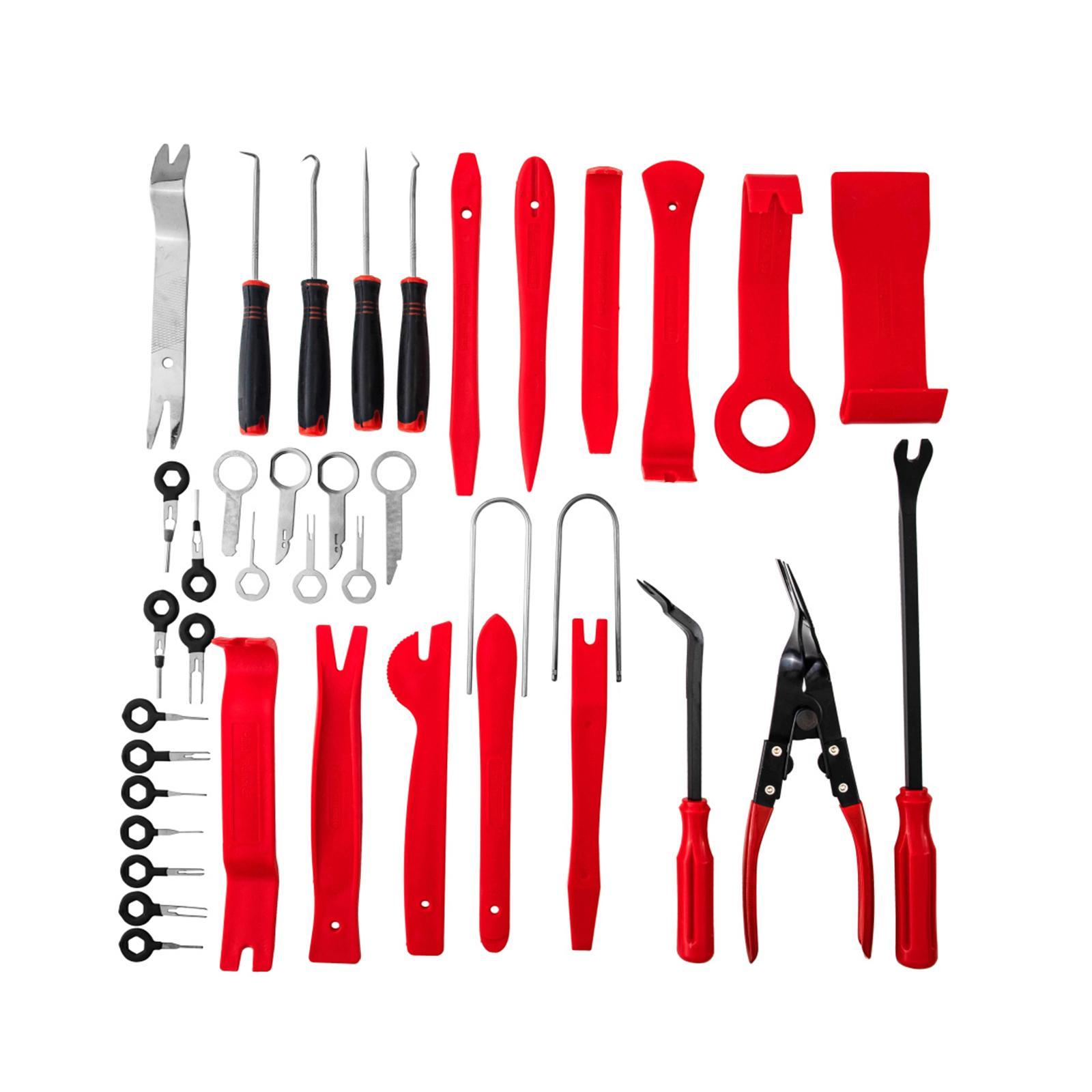 39Pcs Car  Removal Tool  Car Repair Tool with Storage Bag Precision Upholstery Repair Pry  Pry Tool Set for Stereo Door Panel