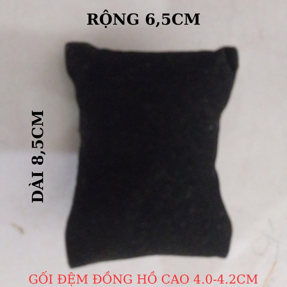Combo 100 cái Gối Để Đồng Hồ Bằng Vải Nhung màu đen KT 8.5X 6.5X 4CM