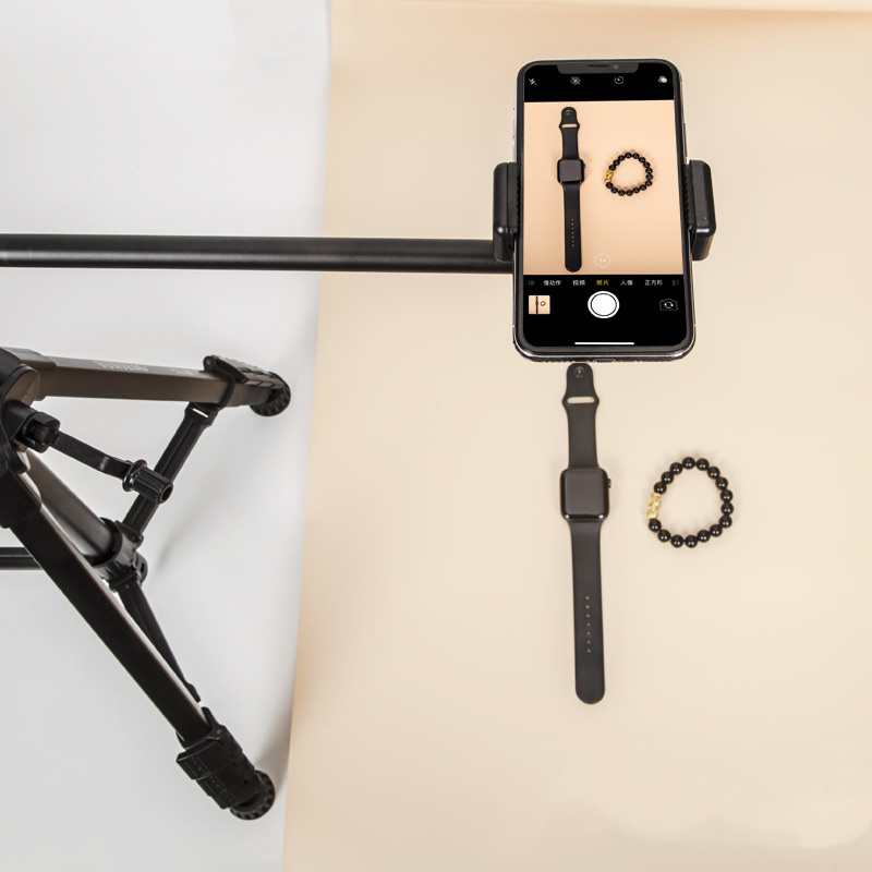 Tay treo ngang kẹp điện thoại hỗ trợ chụp , quay video từ trên xuống hướng dẫn nấu ăn, vẽ, giới thiệu sản phẩm