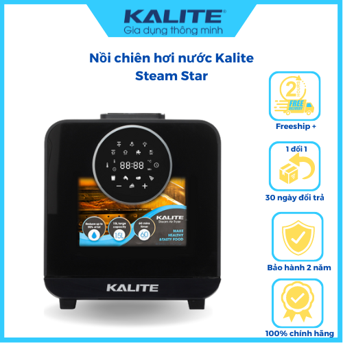 Nồi chiên hơi nước Kalite Steam Star 15L gà quay nguyên con công suất 1635W Hàng Chính Hãng.