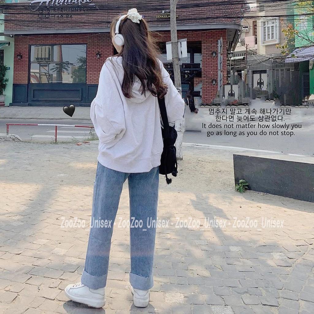 Quần bò ống rộng vắn gấu, quần jean baggy lật line trẻ trung sành điệu siêu cá tính A8
