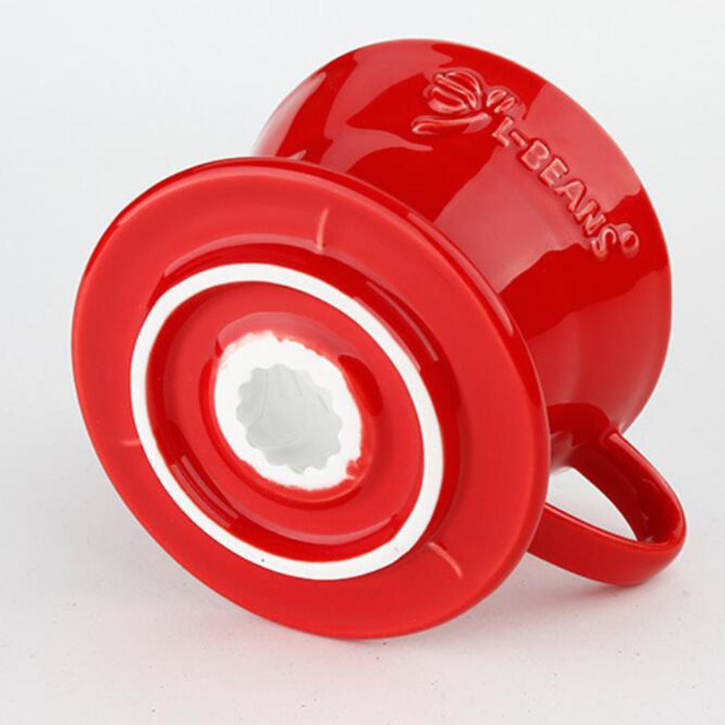 Ceramic Coffee Dripper, Red