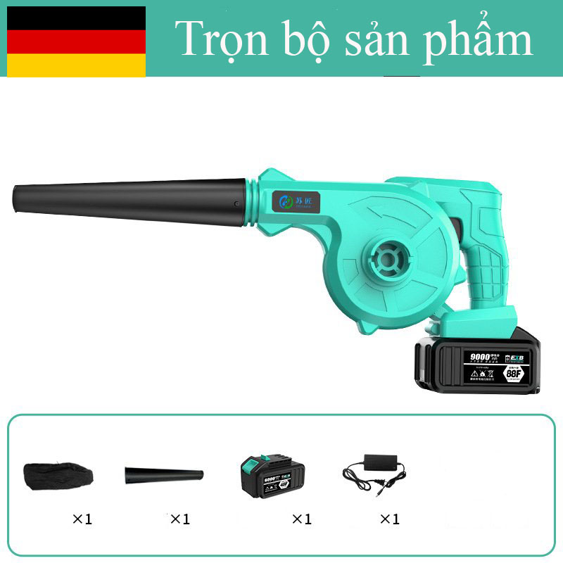 Máy thổi bụi hút bụi pin lithium 5Cell công suất cao Germany Jeer RTO
