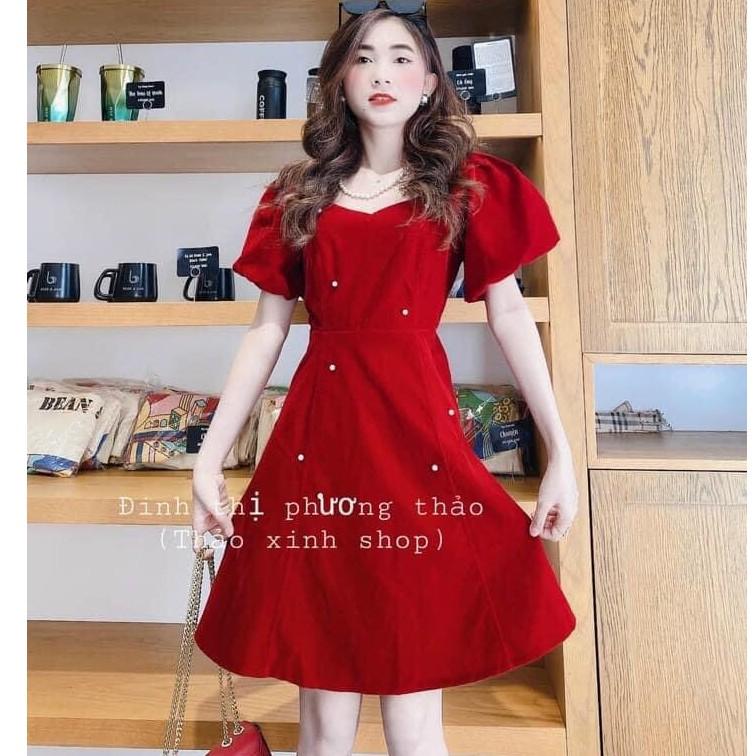 Gunkaymatter Đầm Tay Phồng Đính Cườm,Chất Liệu Umi,Màu Sắc Nhã Nhặn Thật Sự Phù Hợp Để Tới Công Sở, Đi Làm Hoặc Đi Chơi