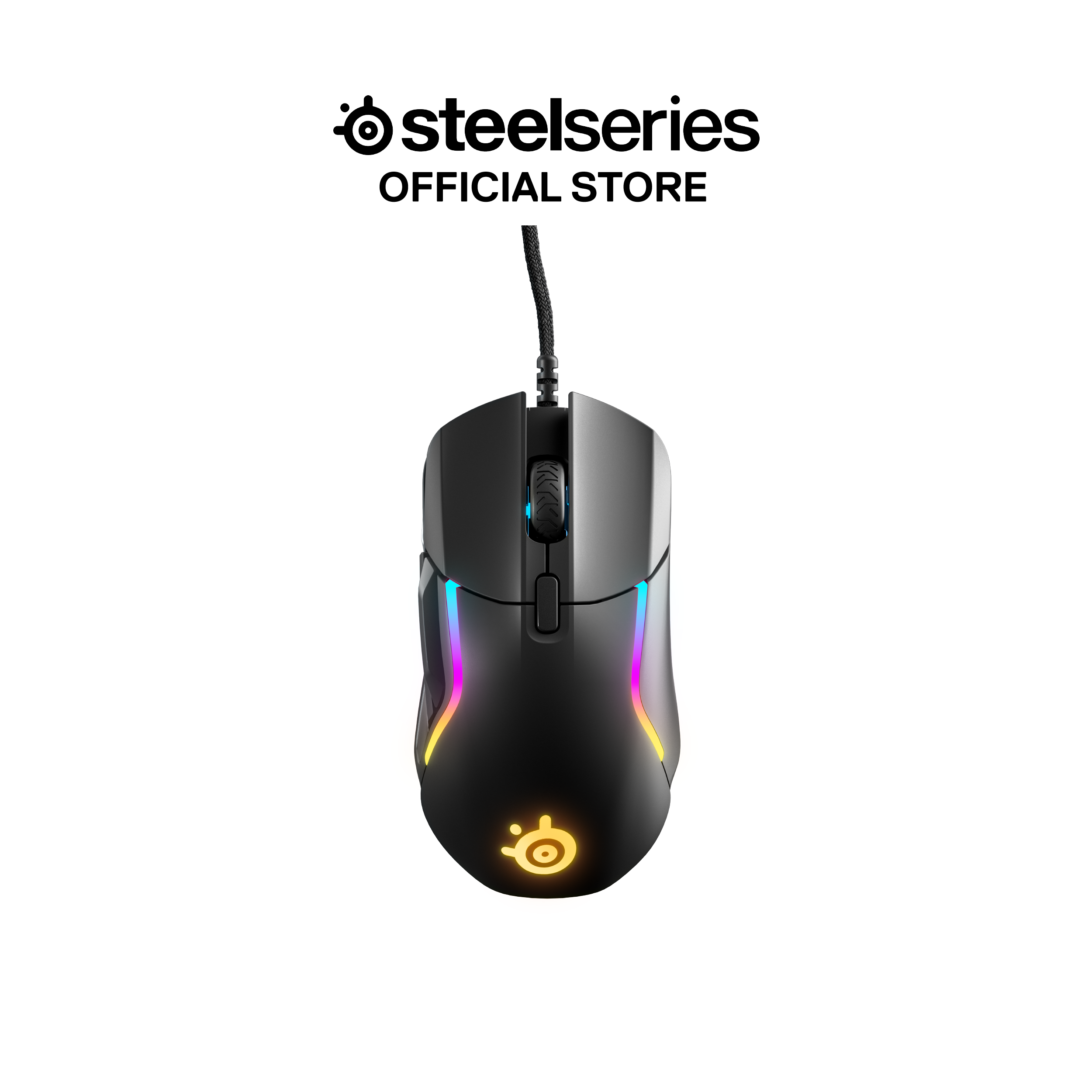 Chuột gaming có dây SteelSeries Rival 5 màu đen, hàng chính hãng, bảo hành 12 tháng