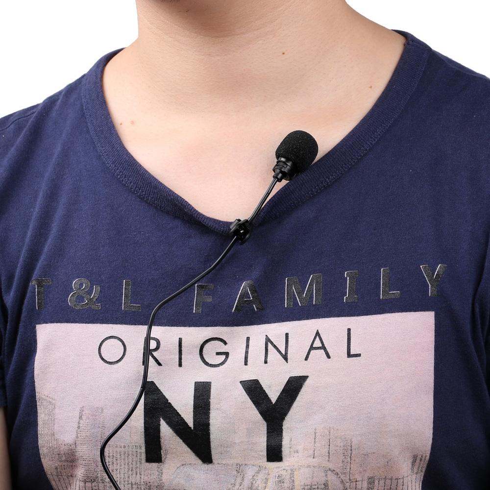 Kẹp kim loại Micrô âm thanh nổi 3,5 mm Máy tính xách tay Lavalier