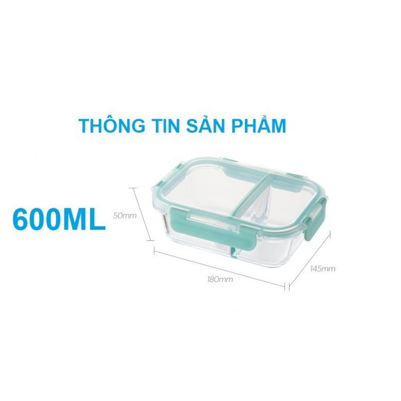 Hộp thủy tinh chia ngăn chịu nhiệt Lock&amp;Lock LLG456 - LLG457 - LLG458