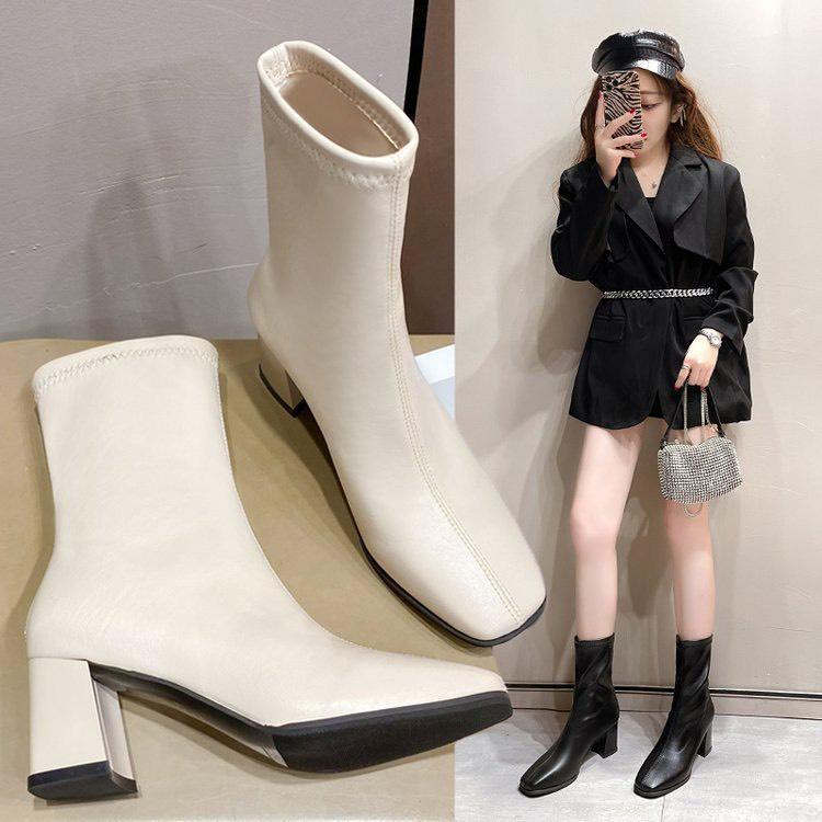 Bốt nữ lửng cổ 6 phân (mã 816 - bốt không khóa