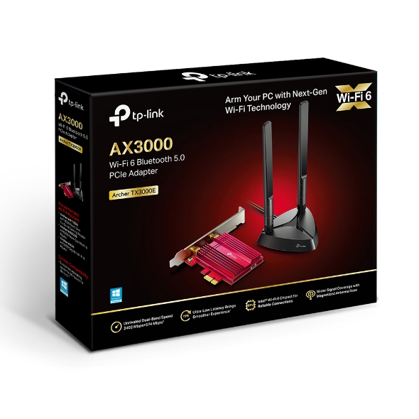 Card Mạng không dây TP-Link Archer TX3000E PCI-Express Wi-Fi 6 và Bluetooth 5.0 - Hàng Chính Hãng