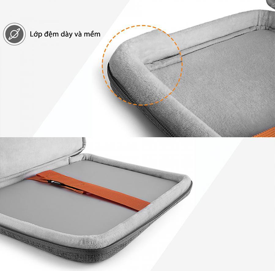 Túi xách chống sốc dành cho MacBook Pro 15” 2018 TOMTOC (USA) Spill-resistant  - Hàng chính hãng