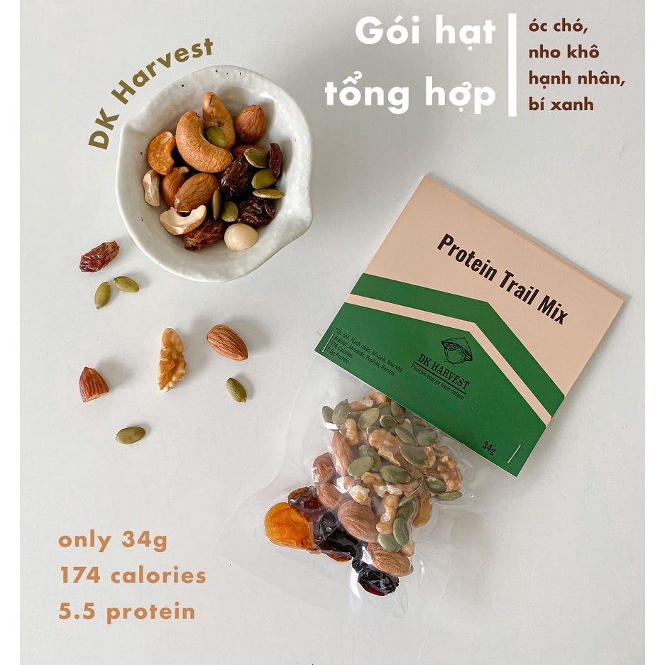 Healthy Protein trail mix - Gói Hạt Tiện Dụng DK HARVEST - Túi 34g