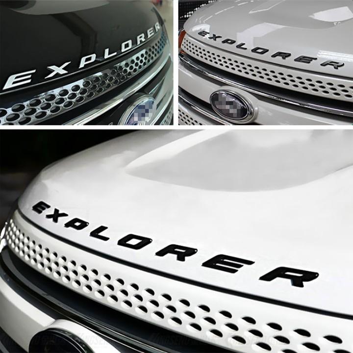 Sản phẩm Decal Tem Chữ EXPLORER 3D Nhựa ABS Dán Trang Trí Ô Tô DC-EXPLABS