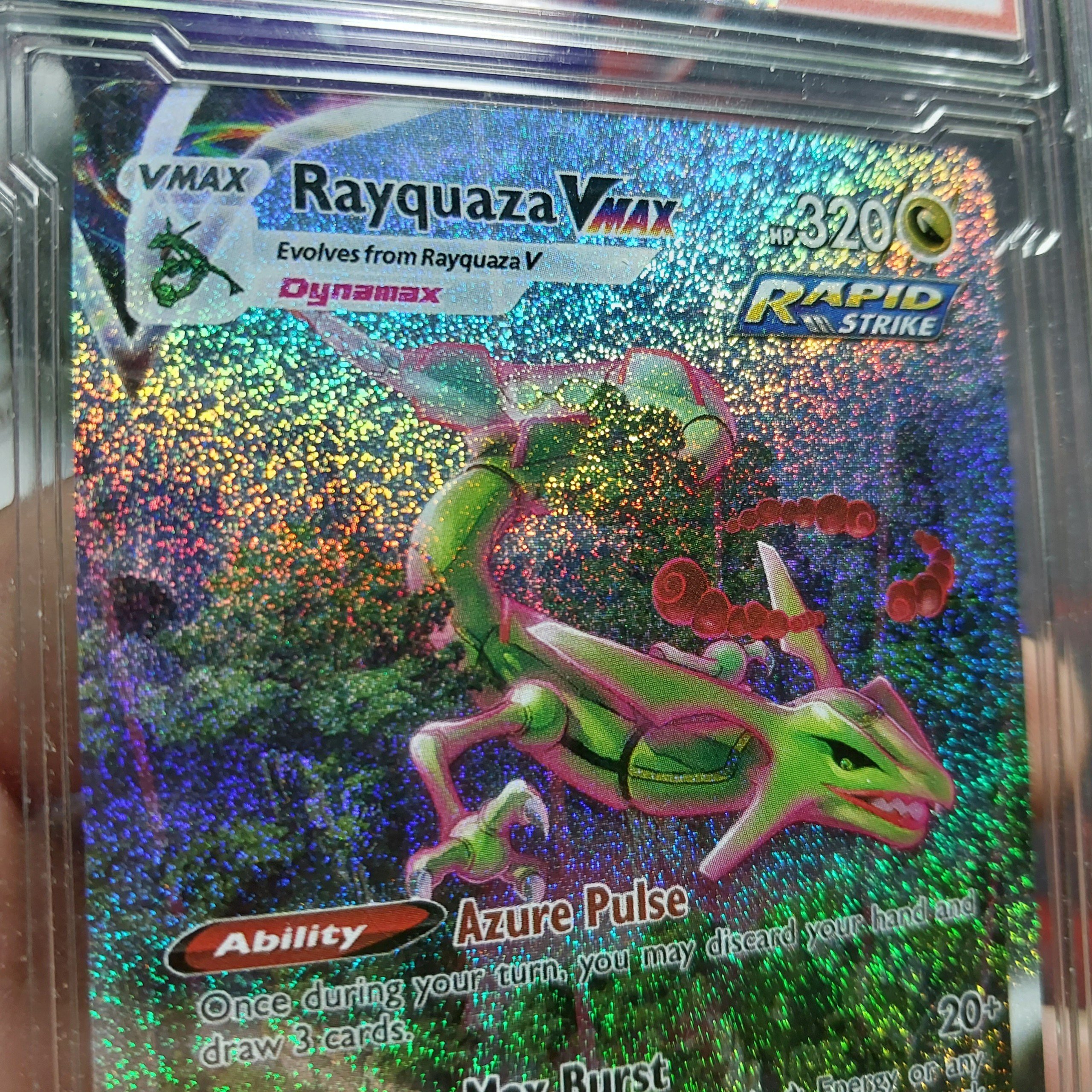 [LIM SSR]Thẻ bài Pokemon truyền thuyêt Rayquaza Vmax 216 203 AR rồng trúc xuống núi AR 1459 d37 5