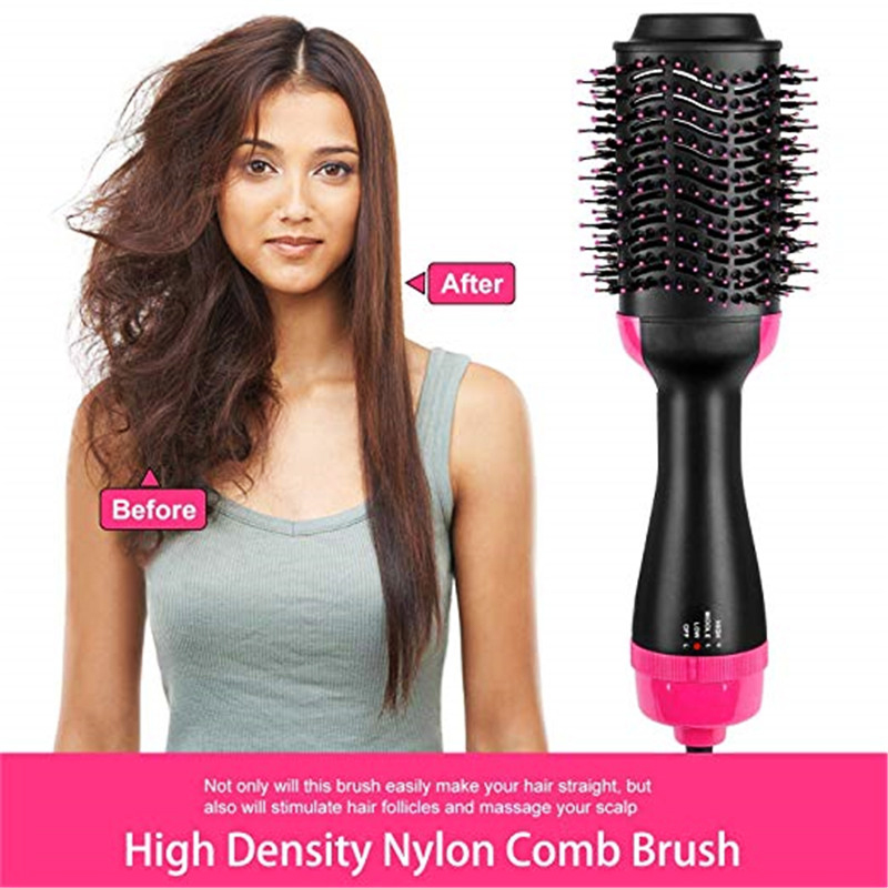 3 IN 1 One Step Hair Dryer Volumizer Electric Blow Dryer Hot Air Brush Hair Straightener Curler Comb Hair Dryer And Styler
