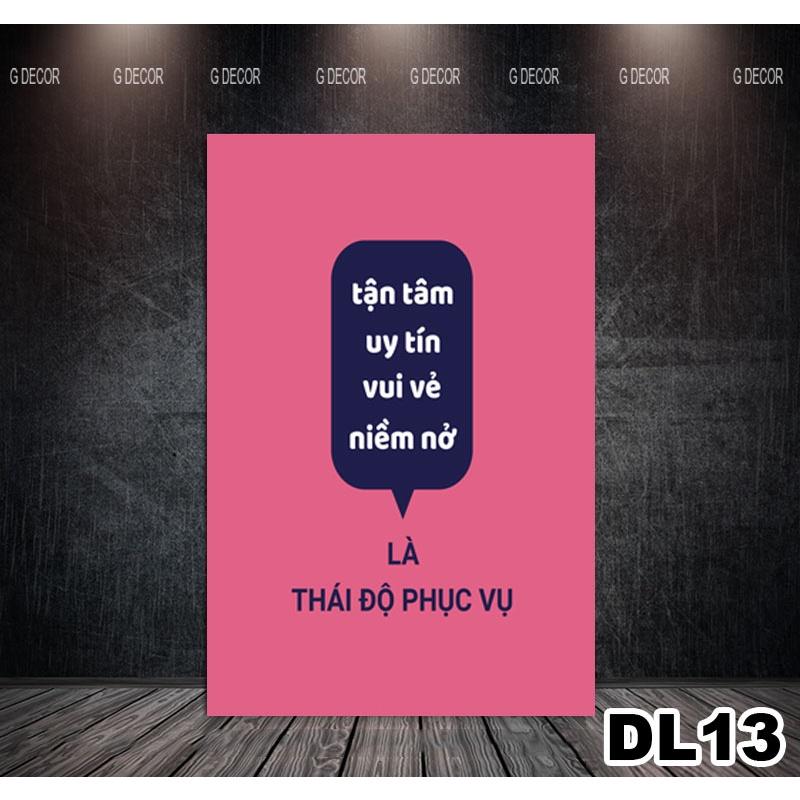 Tranh treo tường canvas 1 bức tạo động lực, tranh slogan trang trí văn phòng, tranh cổ động treo phòng làm việc, chữ 02