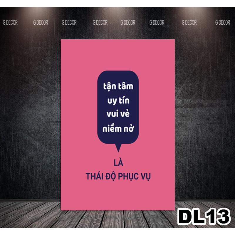 Tranh treo tường canvas 1 bức tạo động lực, tranh slogan trang trí văn phòng, tranh cổ động treo phòng làm việc, chữ 02