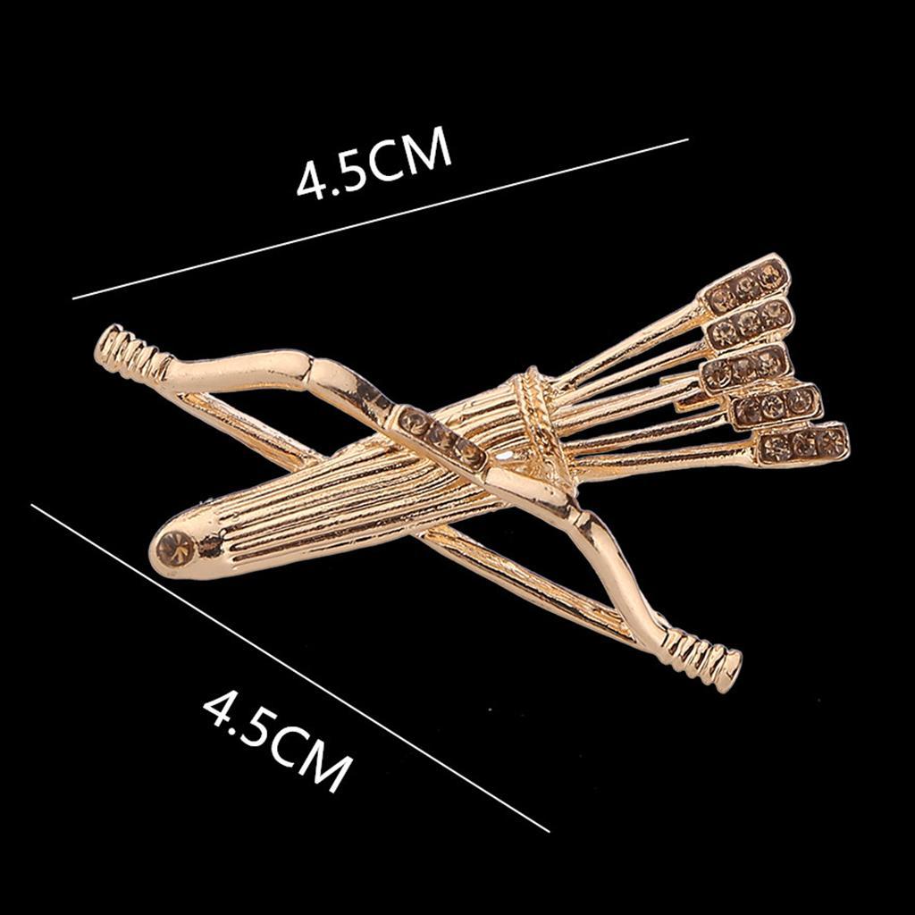 Creative Metal Bow and Brooches Clothes Lapel Pin Badge Collar Clips