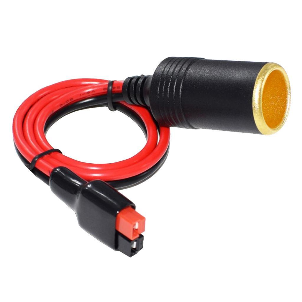 Power Lighter Socket Plug with Power Cable 50cm 12V 360W 30A