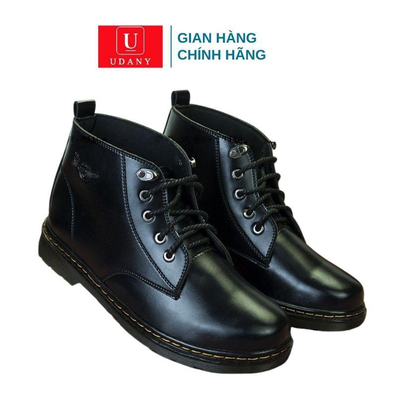 Giày Boot Nam Cổ Lửng Da Bò Đẹp Lôi Cuôn Chính Hãng UDANY - GBD02