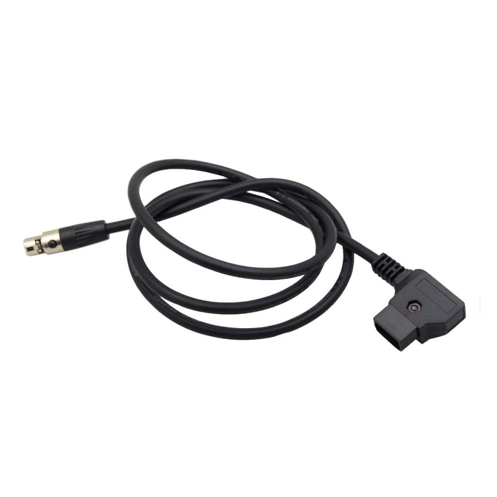 D Tap Male to 4 Pin Mini XLR Female Adapter Power Cable For Camera TVlogic Monitor